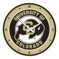 Colorado Buffaloes Modern Disc Wall Clock | The Fan-Brand | NCCOBF-510-01