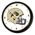 Colorado Buffaloes Retro Lighted Wall Clock - Helmet | The Fan-Brand | NCCOBF-550-03