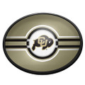 Colorado Buffaloes Oval Slimline Lighted Wall Sign - Gold | The Fan-Brand | NCCOBF-140-01B
