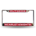 Rutgers Scarlet Knights Standard Laser Cut Chrome Frame | Rico Industries | FCL270201