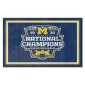 Michigan Wolverines National Champions 2023 Logo Area Rug 4x6 | FANMATS | 42119