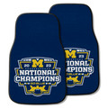 Michigan Wolverines 2023 National Champions 2023 Carpet Car Mat Set of 2 | FANMATS | 42125