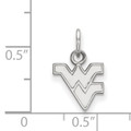 West Virginia Mountaineers Sterling Silver Extra Small Pendant  | Logo Art | SS001WVU