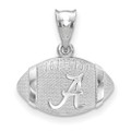 Alabama Crimson Tide Sterling Silver Domed Football Pendant  | Logo Art | SS506UAL