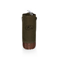 Kansas Jayhawks Malbec Insulated Canvas and Willow Wine Bottle Basket | Picnic Time | 201-00-140-244-0