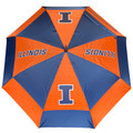 Illinois Fighting Illini 62" Double Canopy Wind Proof Golf Umbrella| Team Golf |21369