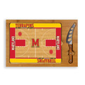 Maryland Terrapins Icon Glass Top Cutting Board & Knife Set | Picnic Time | 910-00-505-315-0