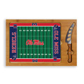 Mississippi Rebels Icon Glass Top Cutting Board & Knife Set | Picnic Time | 910-00-505-374-0