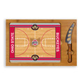Ohio State Buckeyes Icon Glass Top Cutting Board & Knife Set | Picnic Time | 910-00-505-445-0
