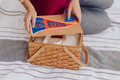 Boise State Broncos Poppy Personal Picnic Basket | Picnic Time | 124-00-299-704-0