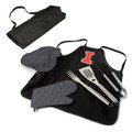 Illinois Fighting Illini BBQ Apron Tote Set | Picnic Time | 635-88-179-214-0