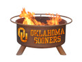 Oklahoma Sooners Portable Fire Pit Grill | Patina | F218