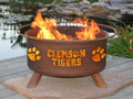Clemson Tigers Portable Fire Pit Grill | Patina | F222-1