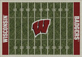 Wisconsin Badgers Football Field Rug | Imperial | 520-3013