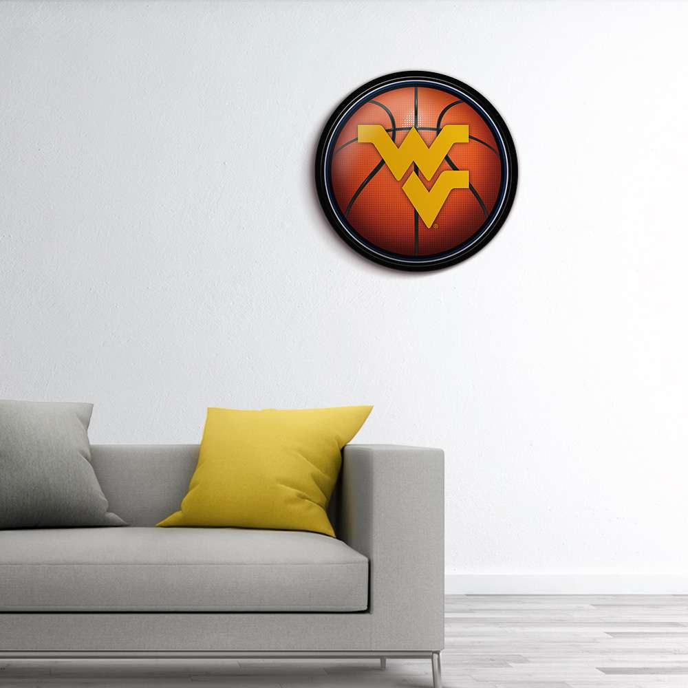 West Virginia Mountaineers: Basketball - Modern Disc Wall Sign