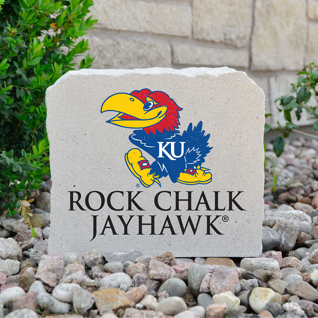 Kansas Jayhawks Decorative Stone - Rock Chalk - 7