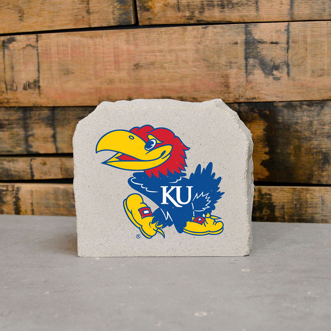 Kansas Jayhawks Decorative Stone Jayhawk - 5.5