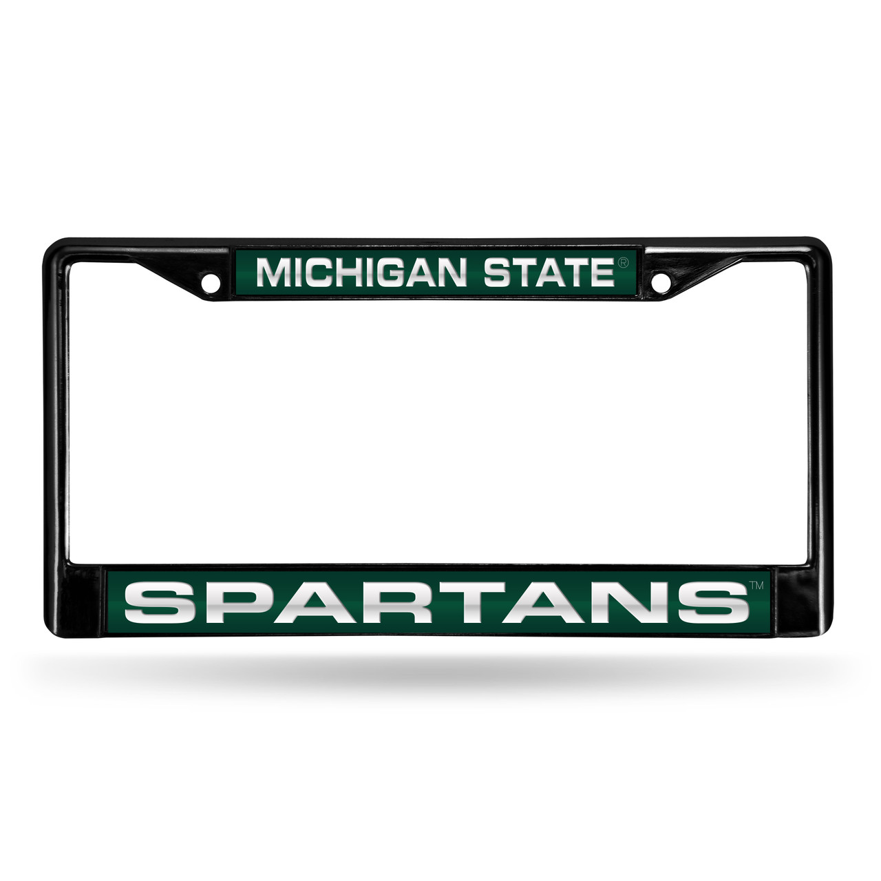Michigan Frame Michigan State Spartans Black Laser Cut Chrome Frame