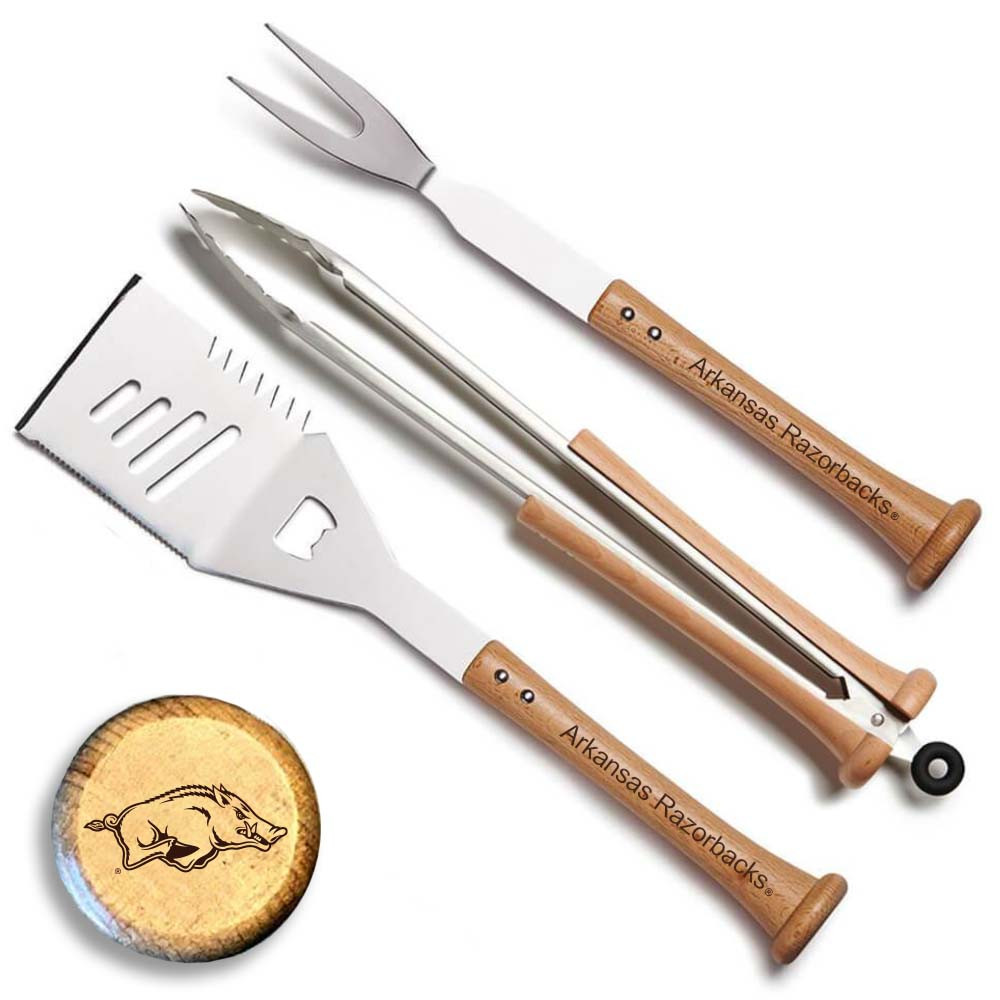 Bbq Razorback Arkansas Razorbacks TRIPLE PLAY Combo BBQ Set