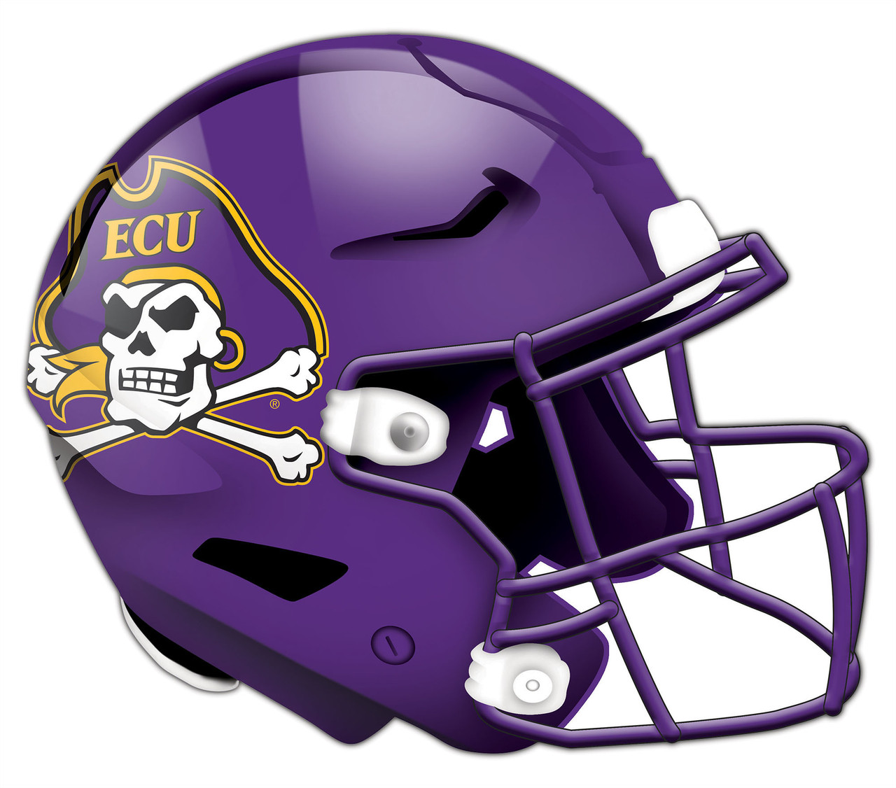 ecu pirates football helmet WinCraft University of East Carolina Chrome Auto Emblem The most popular collectible in history is now available in the Speed Helmet design East Carolina Pirates Matte White