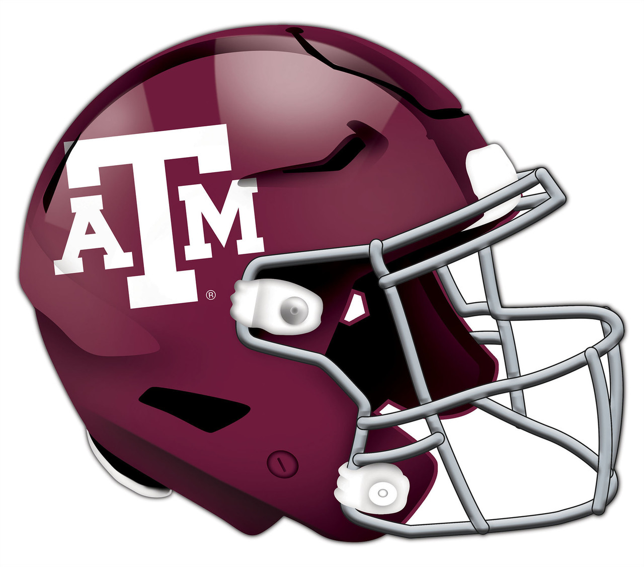 atm football helmet Texas A&M Riddell Speed Authentic White M Aggies Prairie View A&M (PVAMU) Purple