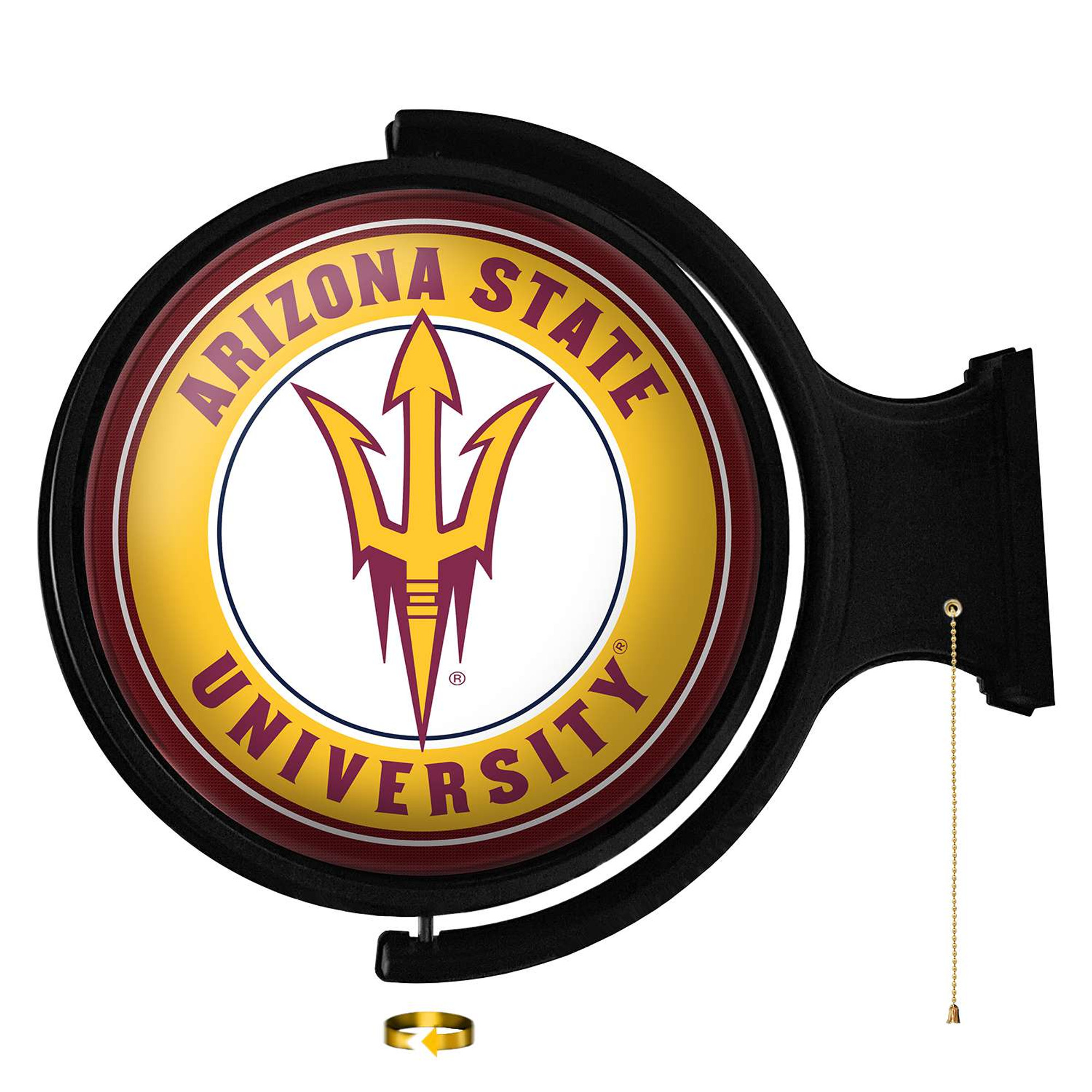 asu☆ Arizona State Sun Devils: Original Round Rotating Lighted