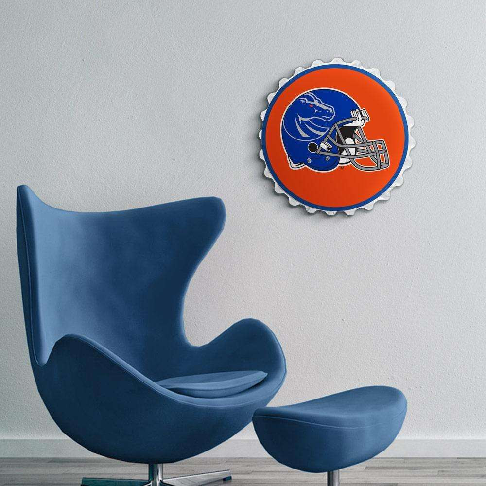 Boise State Broncos: Helmet - Bottle Cap Wall Sign
