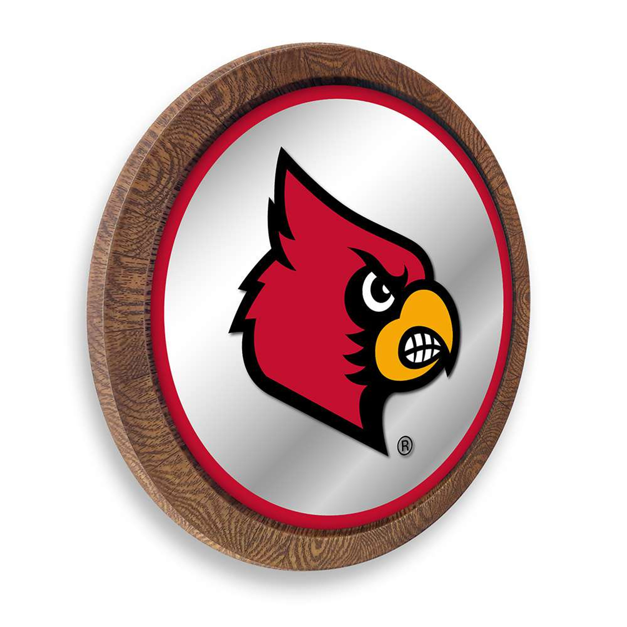 Louisville Cardinals Fan Cave Badge Sign