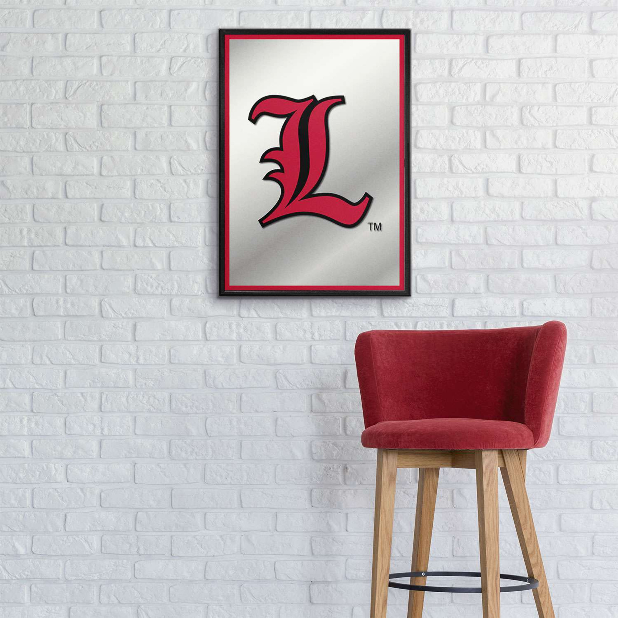 Louisville Cardinals Baseball 18'' Round Slimline Illuminated Wall Sign
