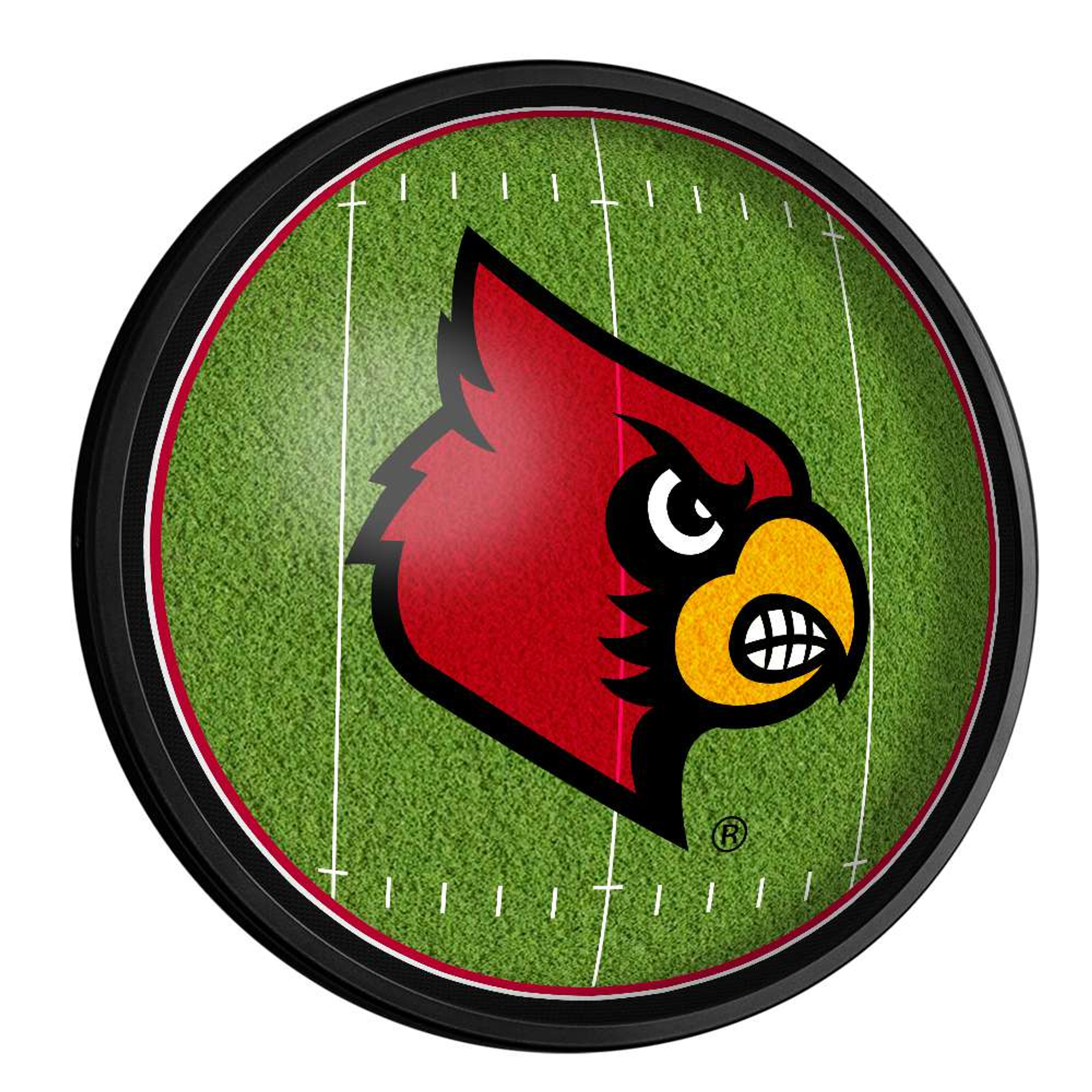 Louisville Cardinals Fan Cave Badge Sign