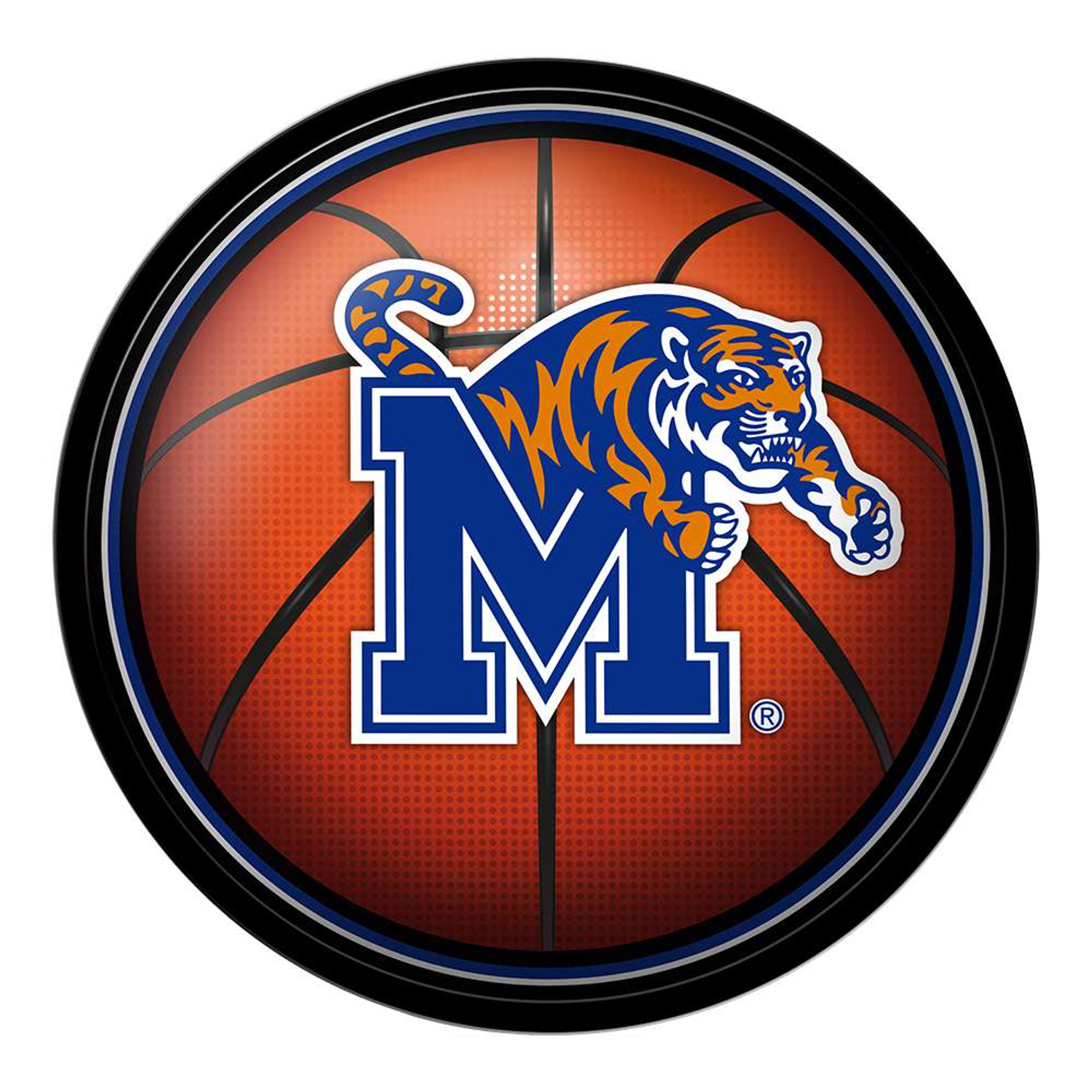 Memphis Tigers: Basketball - Modern Disc Wall Sign