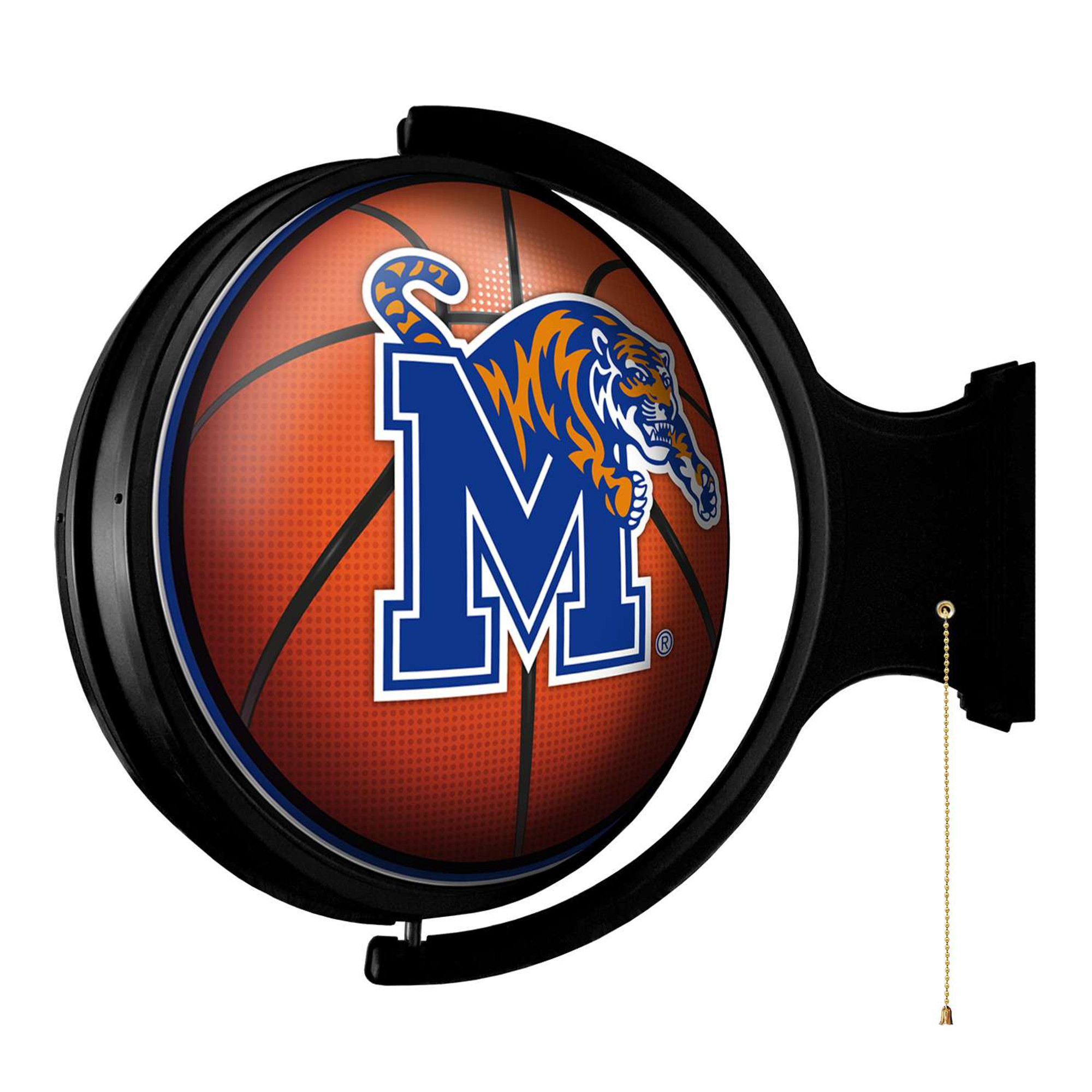 Memphis Tigers: Basketball - Original Round Rotating Lighted Wall Sign