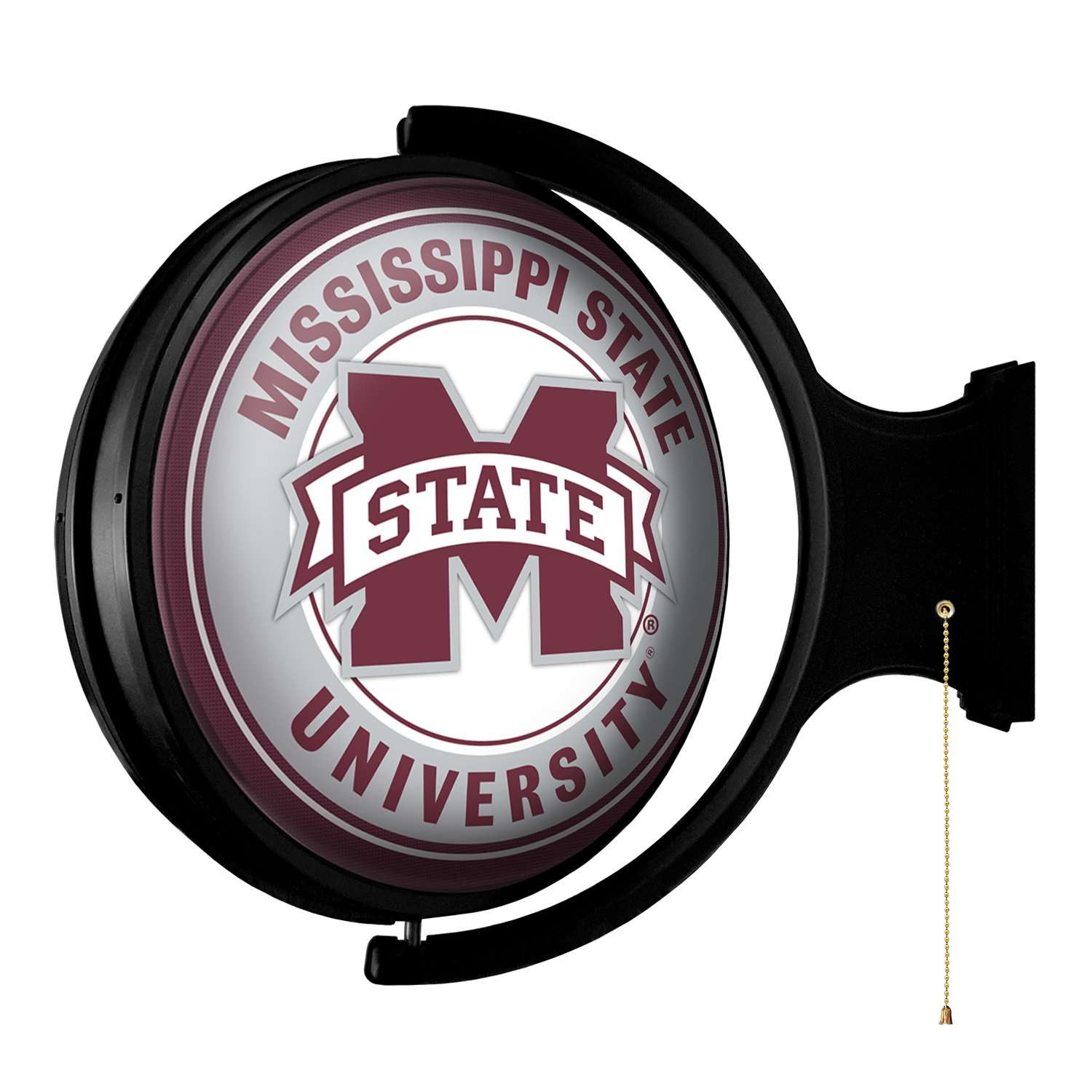 Mississippi State Bulldogs: Original Round Rotating Lighted Wall Sign