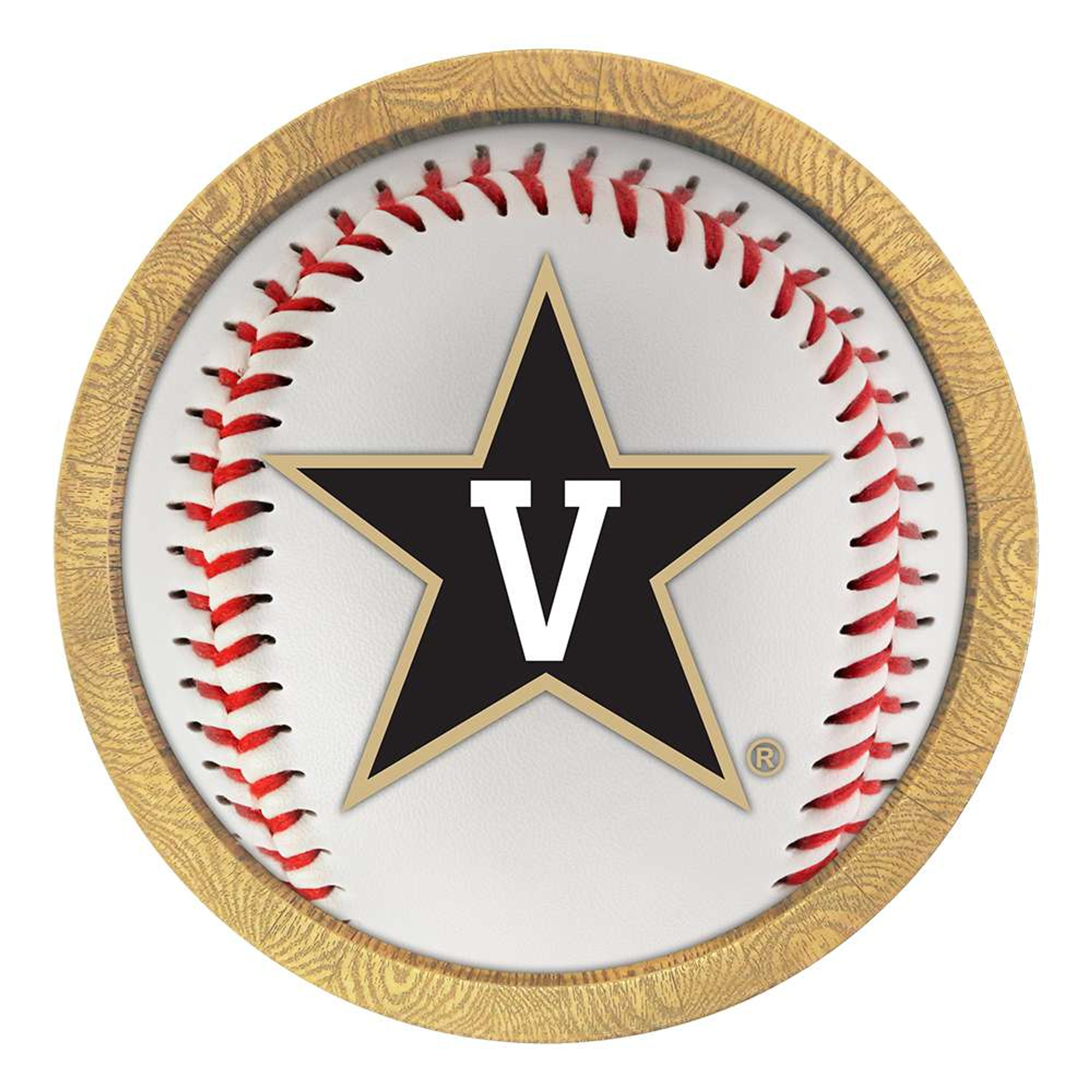 Vanderbilt Commodores Baseball - Faux Barrel Frame Sign