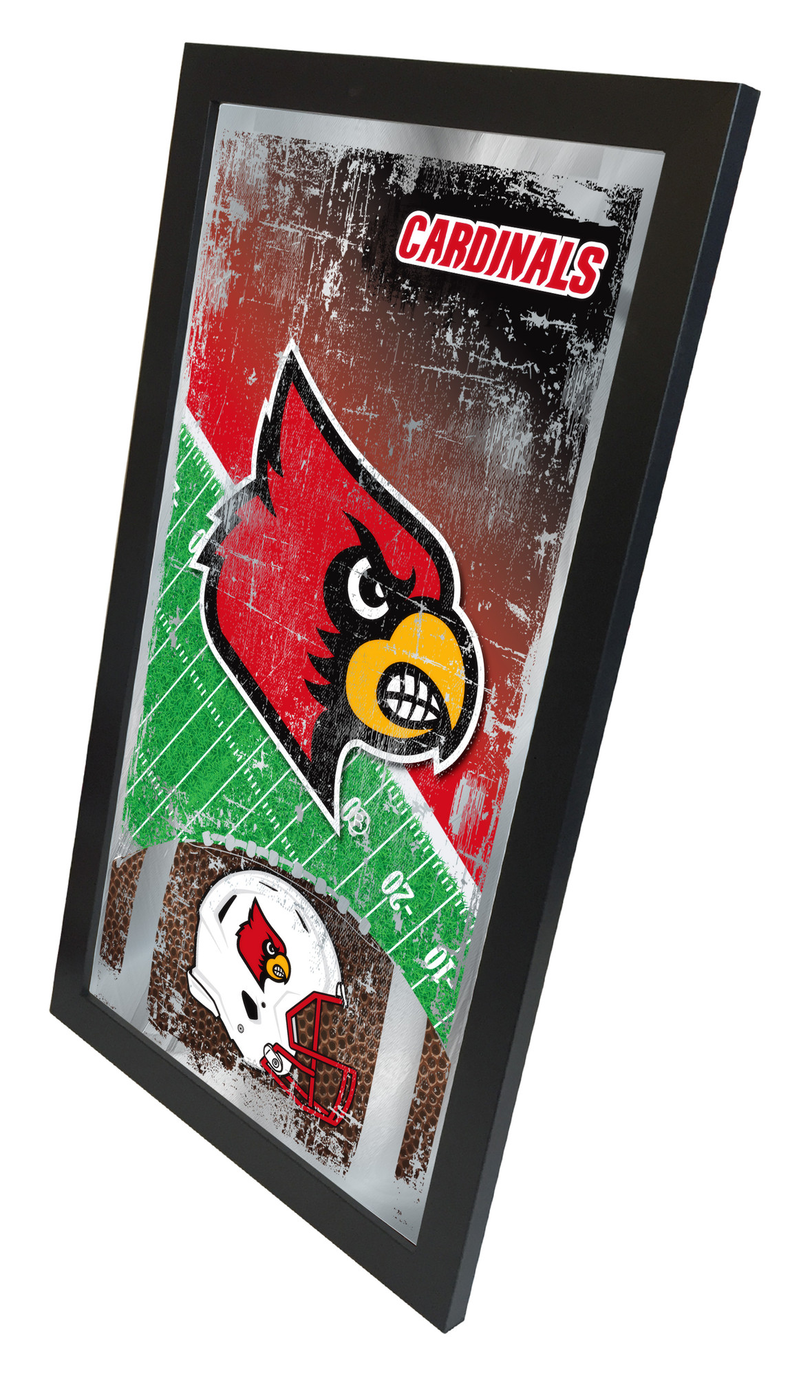 Louisville Cardinals L - Framed Mirrored Wall Sign