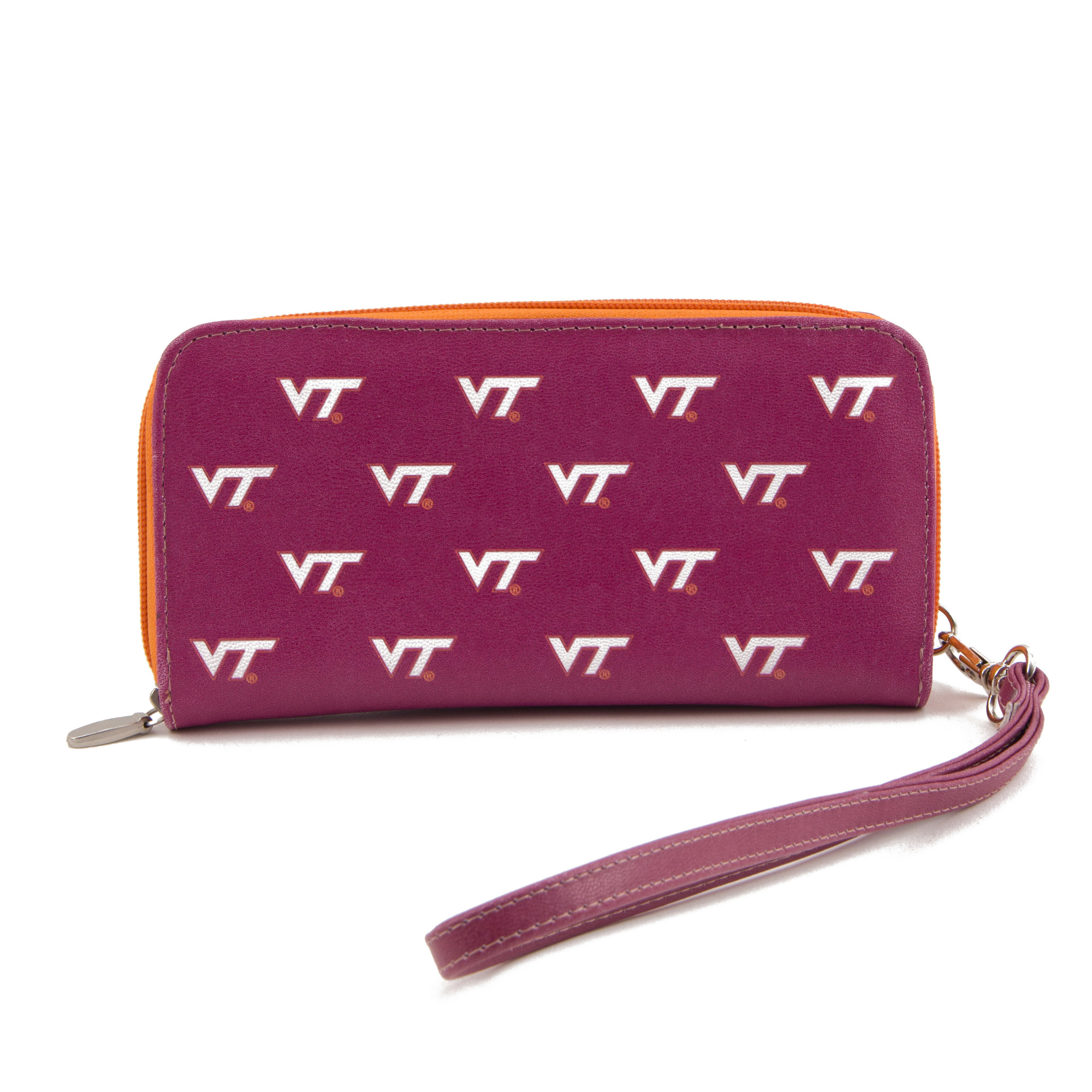 Virginia Tech Hokies Grid Neck Tie - Woven Polyester College Sports Team Tie With Logo, Official Eagles Wings Brand - View #7