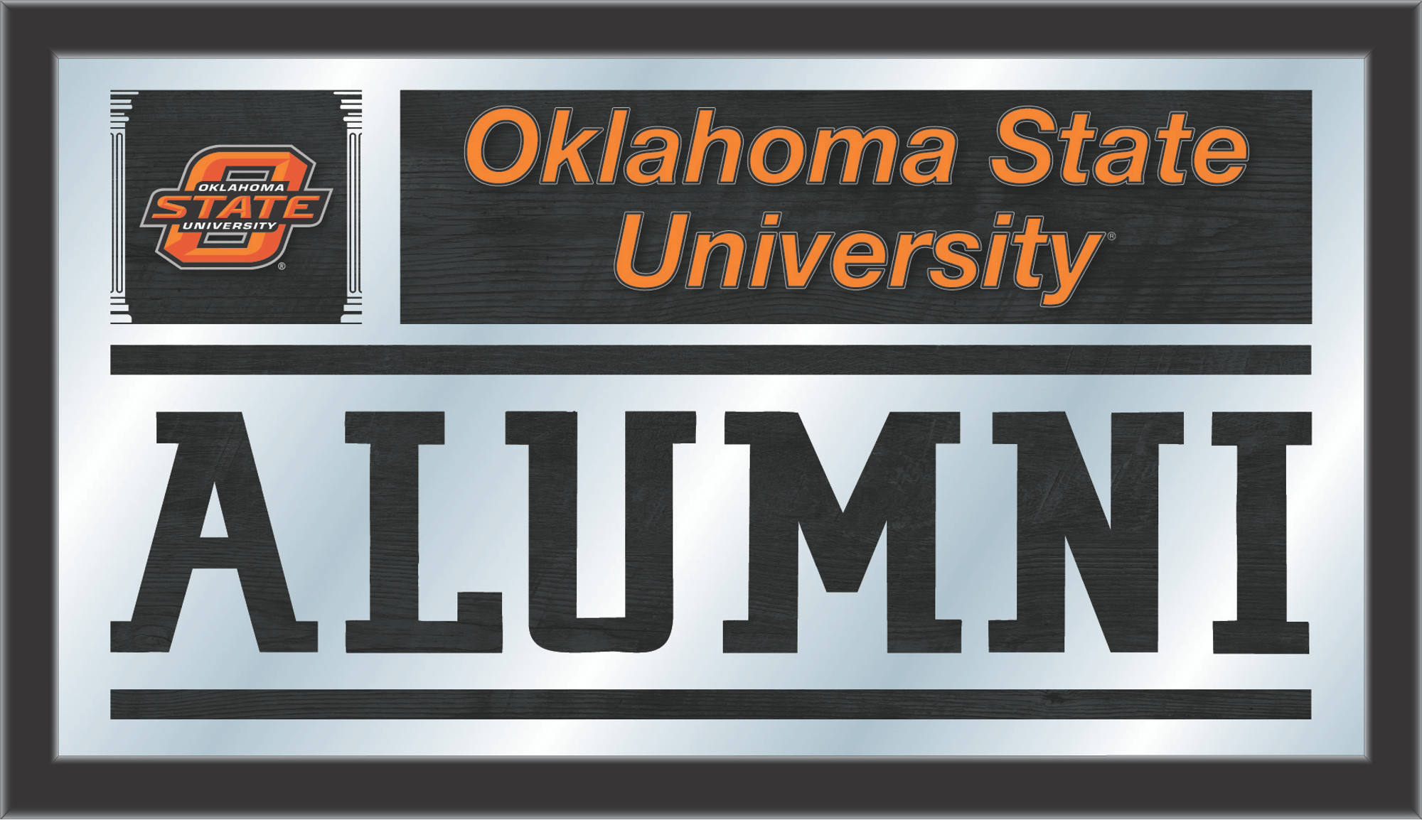 Oklahoma State Cowboys Logo Wall Mirror