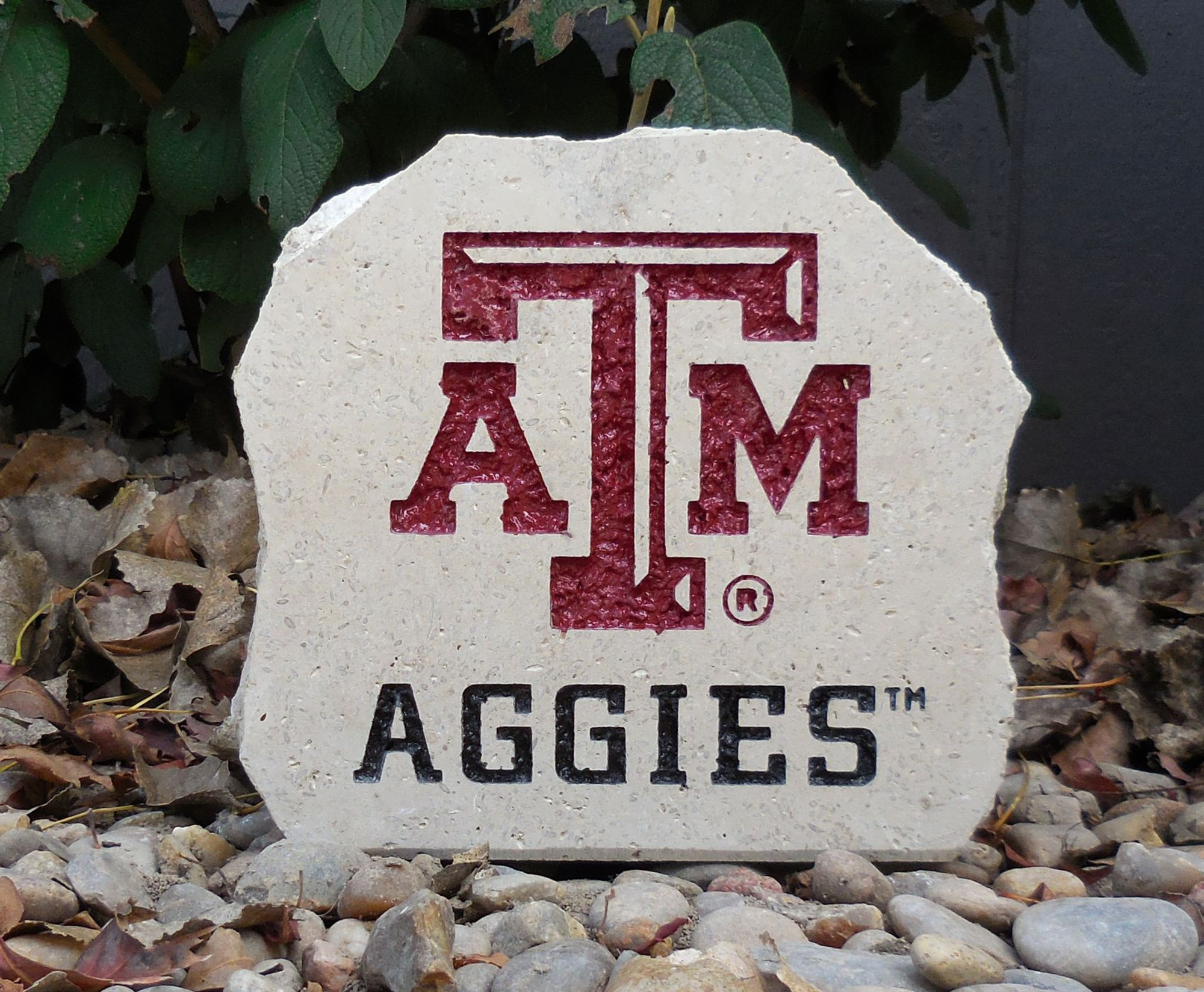 Texas A&M Aggies Decorative Stone Thumbs Up Gig 'Em - 7