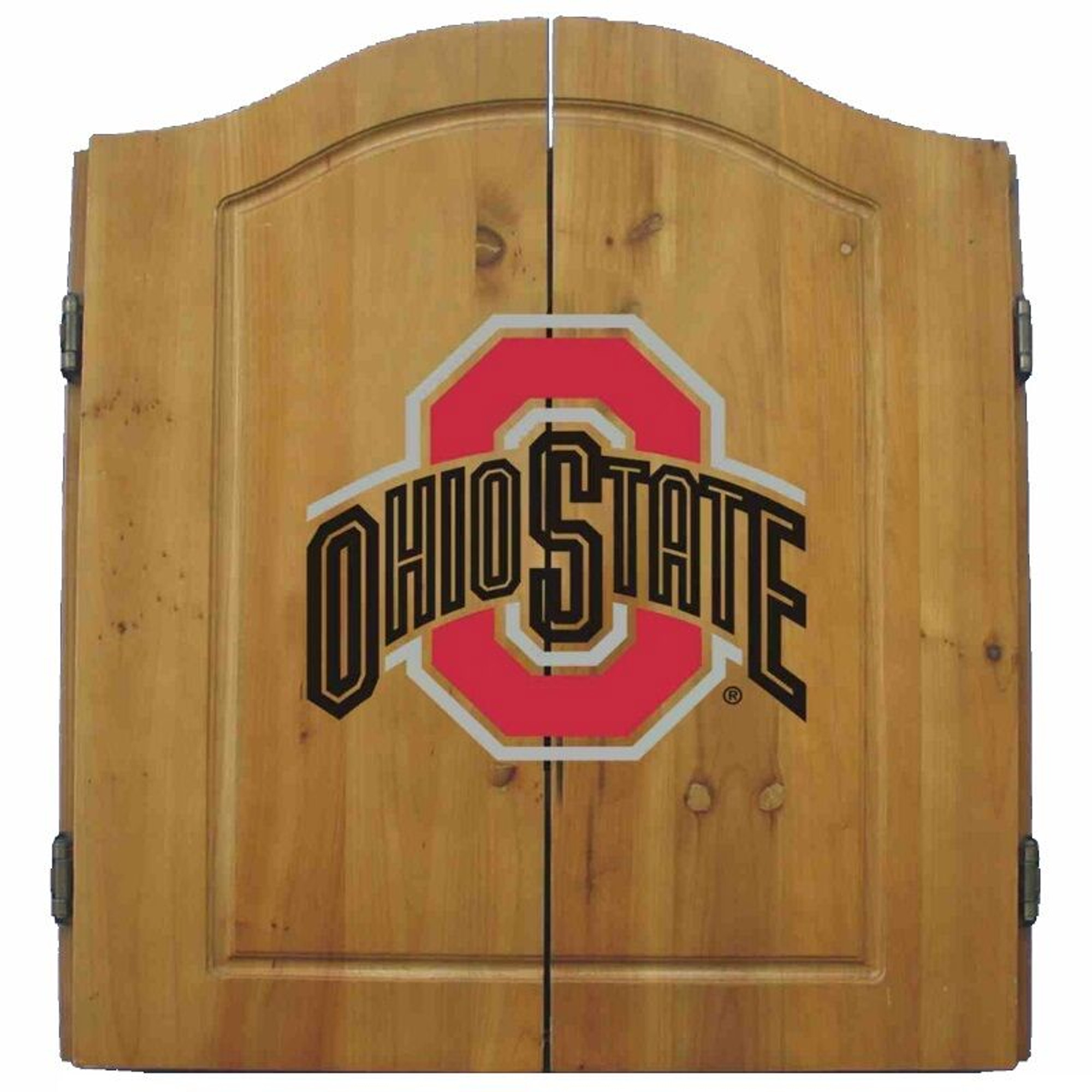 Ohio State Buckeyes Dart Board Cabinet