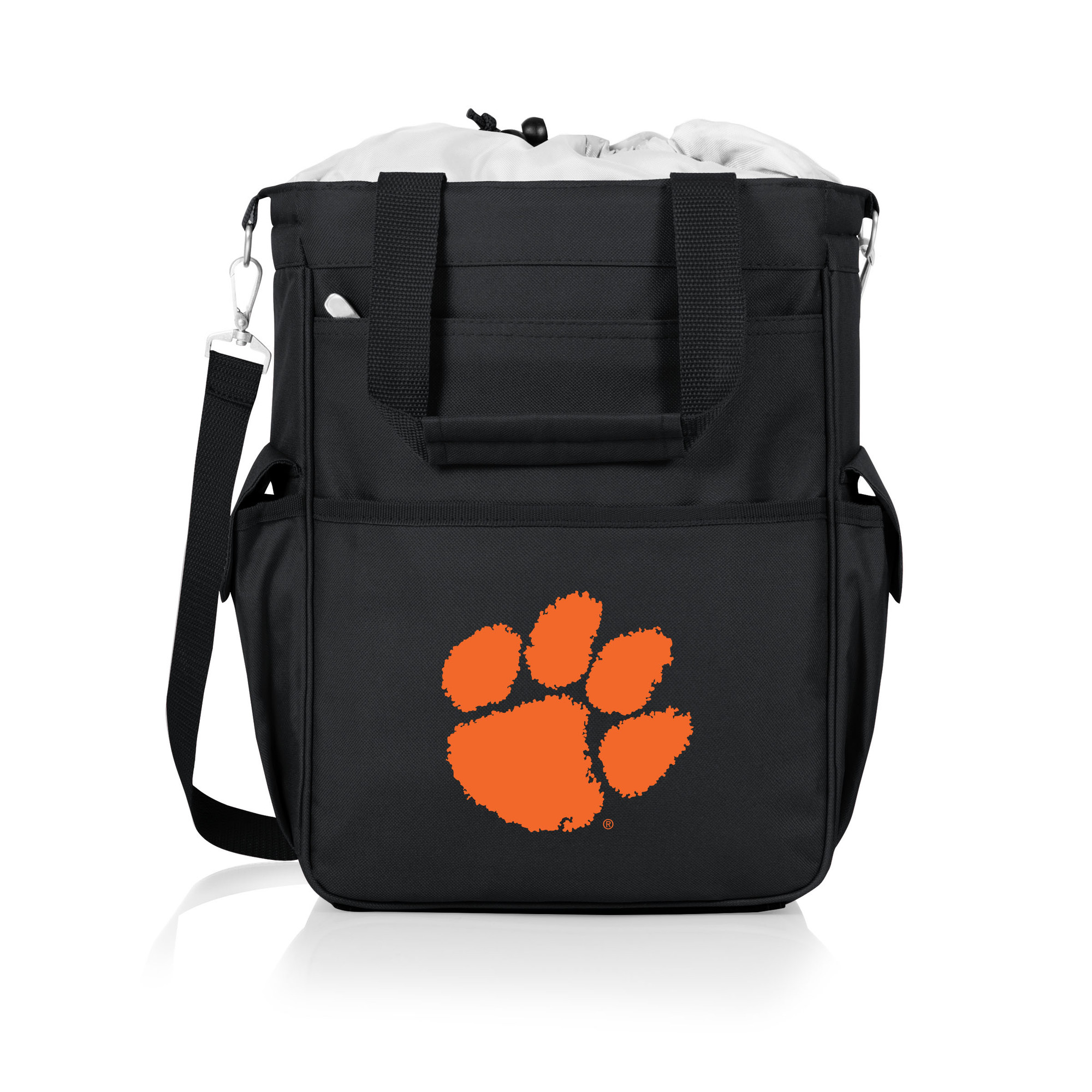 PICNIC TIME Clemson Tigers Topanga Borsa Frigo Termica – Capacità 24 Lattine, Nera, Con Licenza Ufficiale NCAA