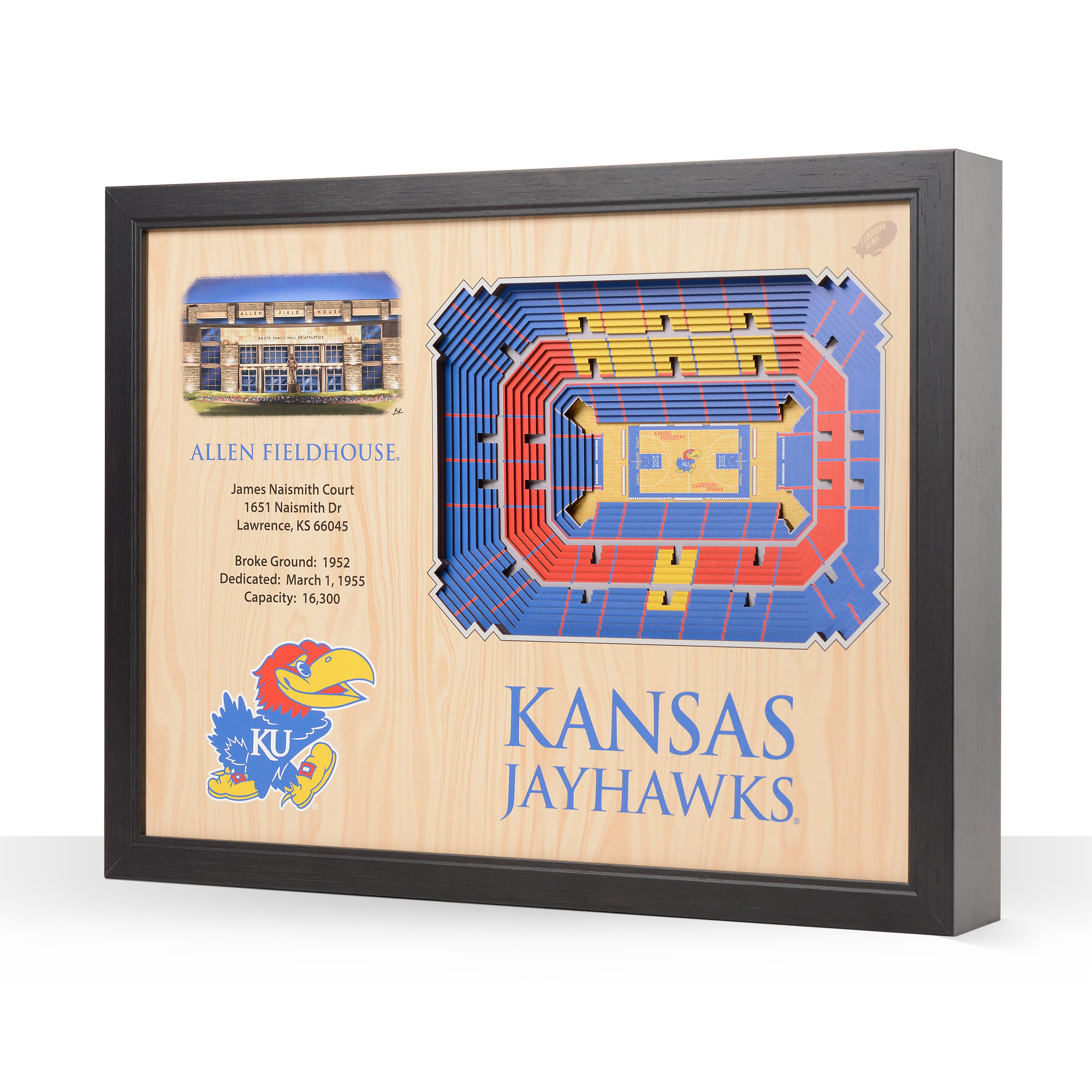 Kansas Jayhawks 25-Layer StadiumView Wall Art
