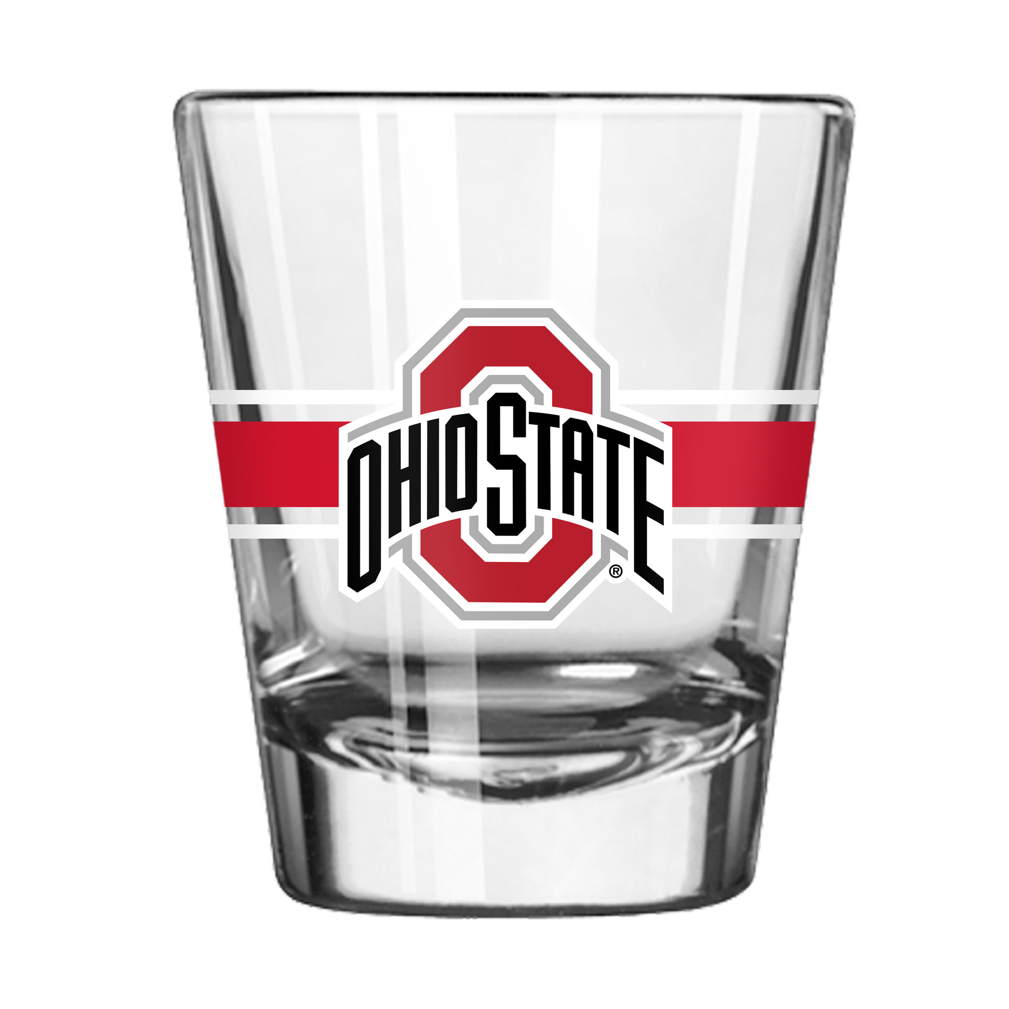 Ohio State Buckeyes 2oz Stripe Shot Glass Set of 2