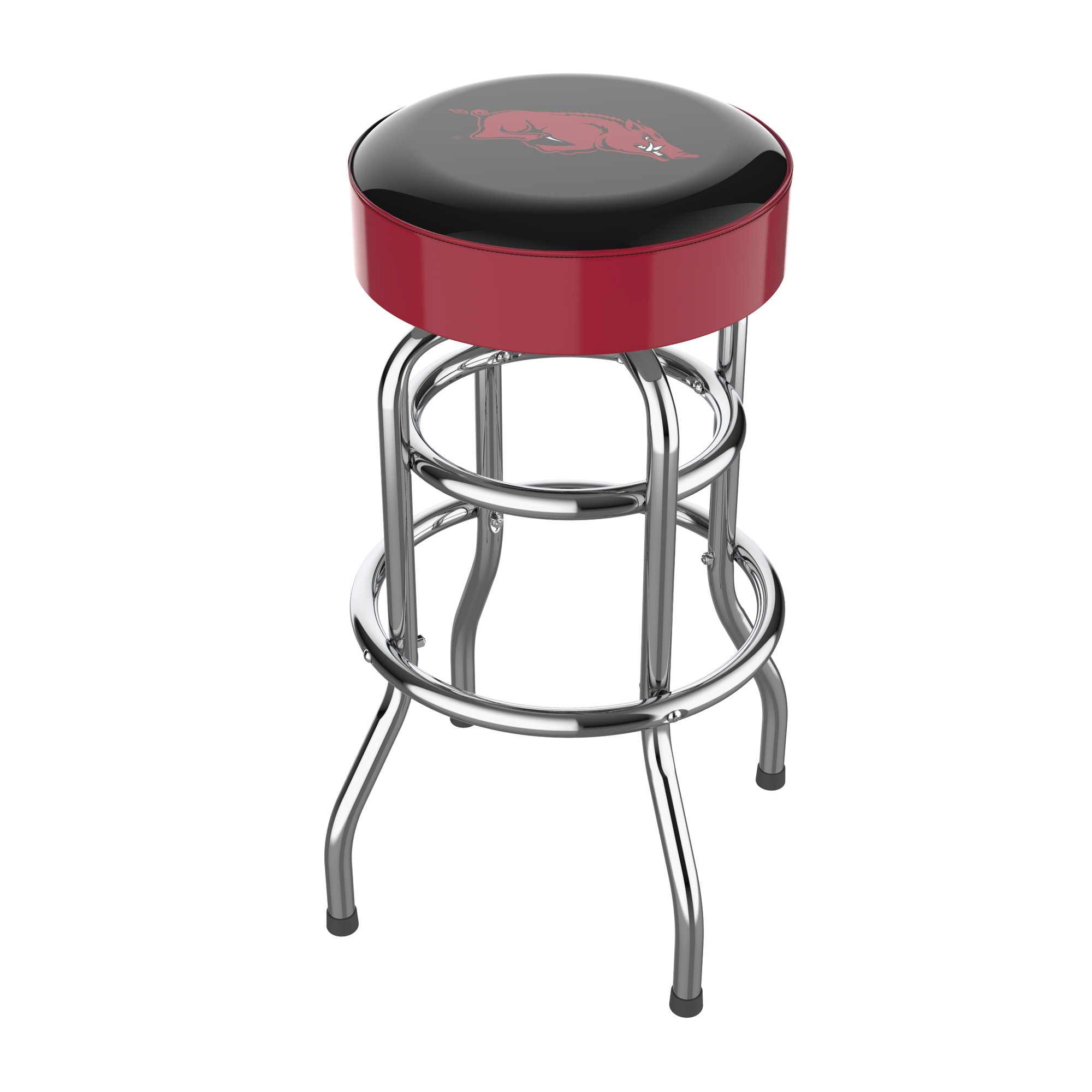 Arkansas Razorbacks Chrome Bar Stool