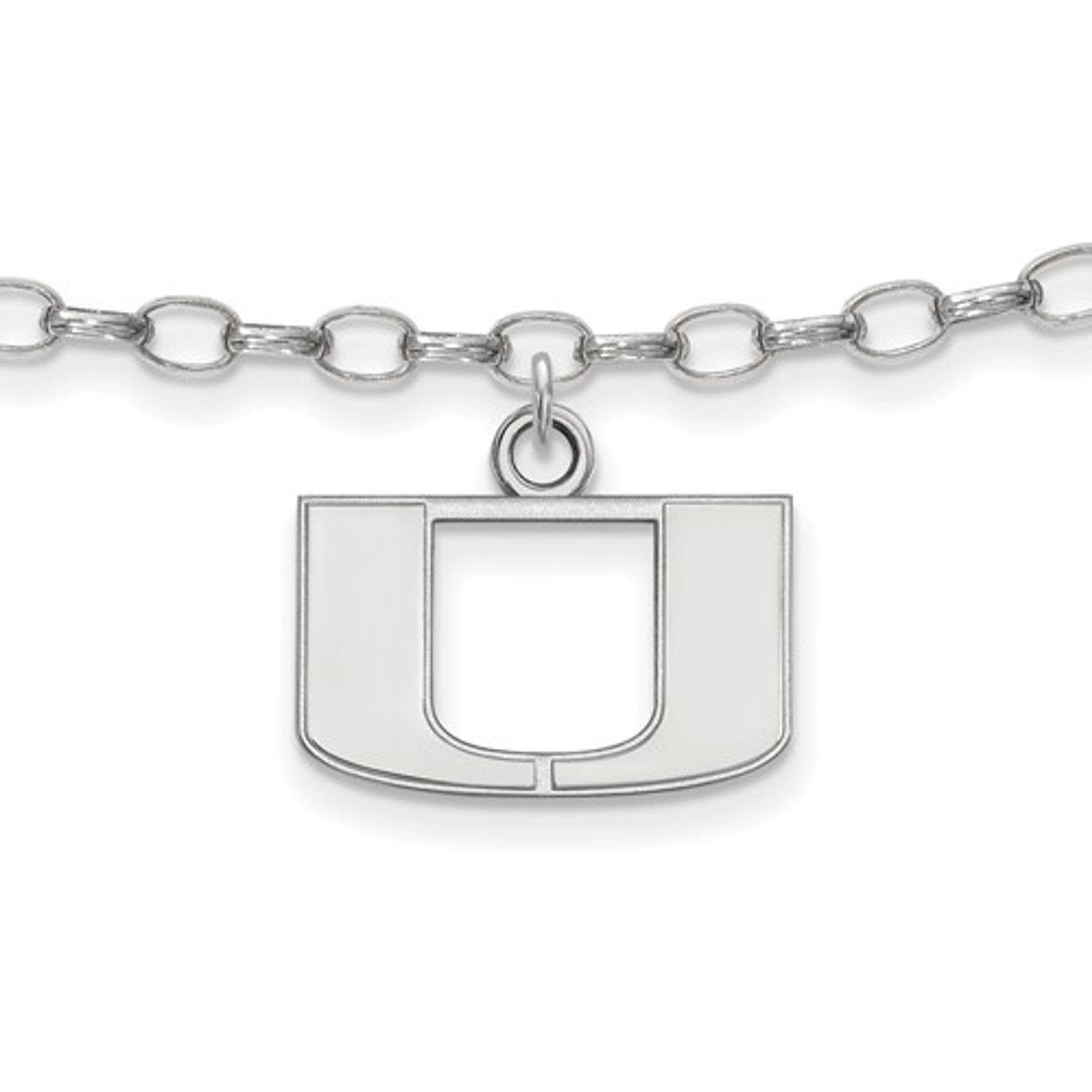 Gold-Plated Sterling Silver Miami University Anklet by LogoArt 