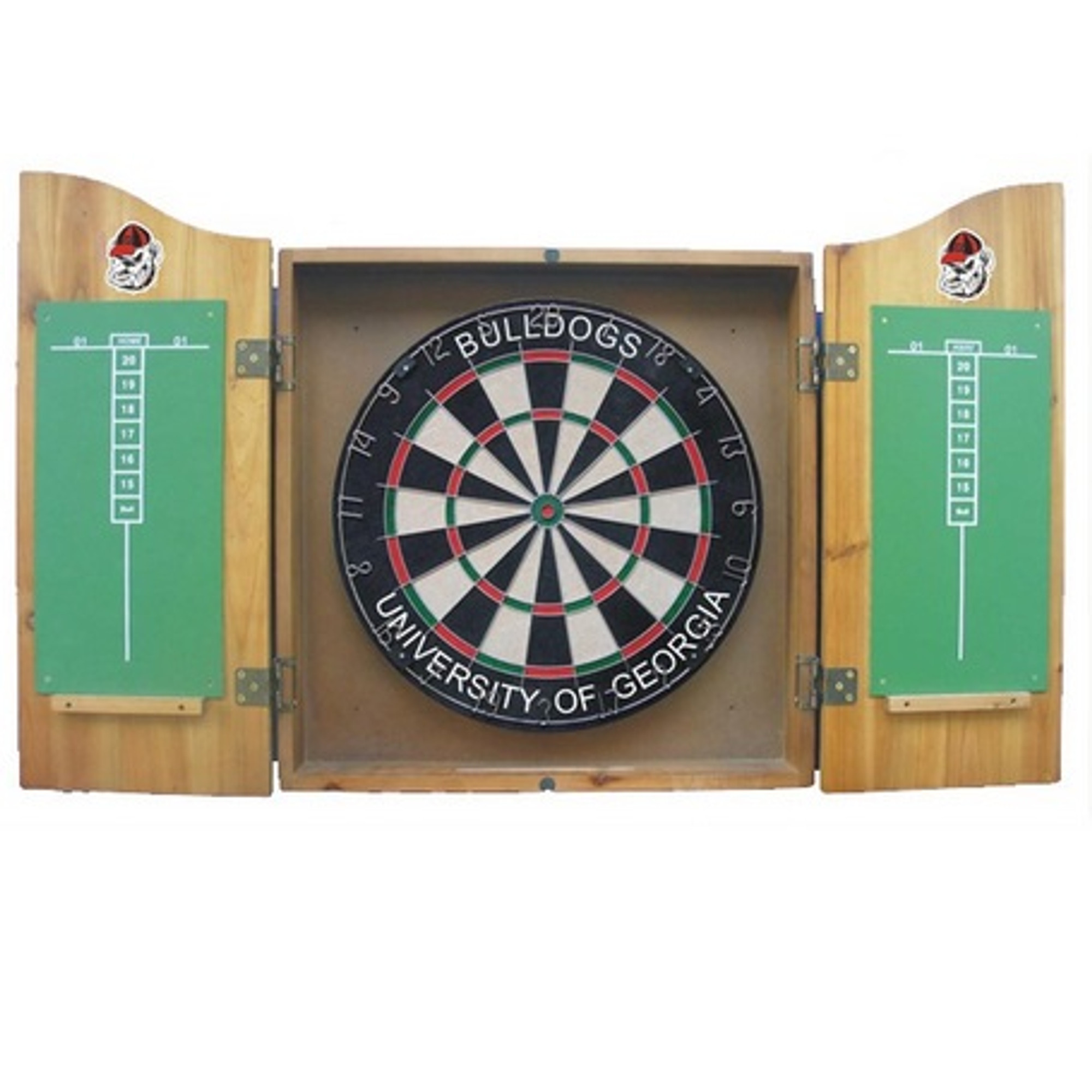 Georgia Bulldogs Dart Board Cabinet