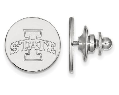 Iowa State University Logo Sterling Silver Lapel Pin