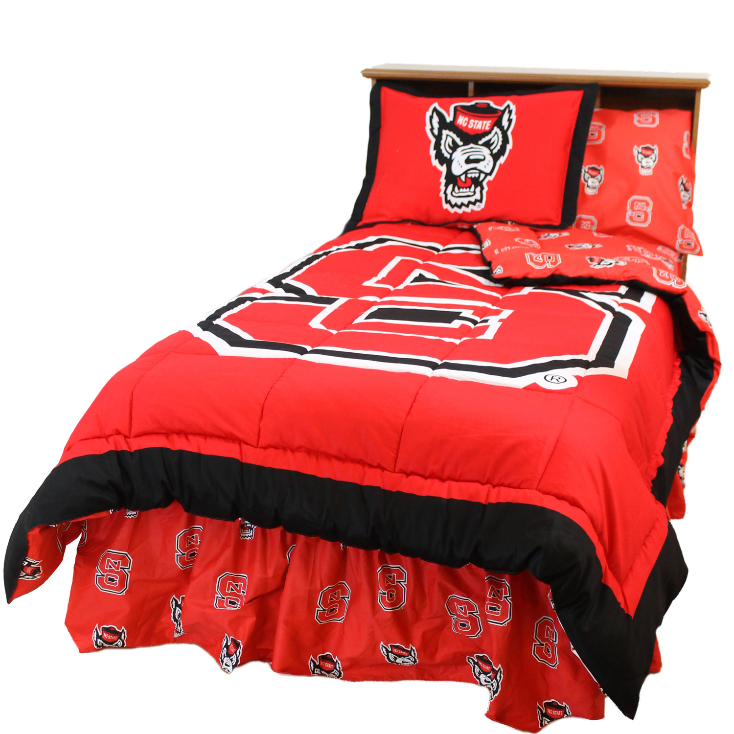 Nc State Wolfpack Reversible Comforter Set King
