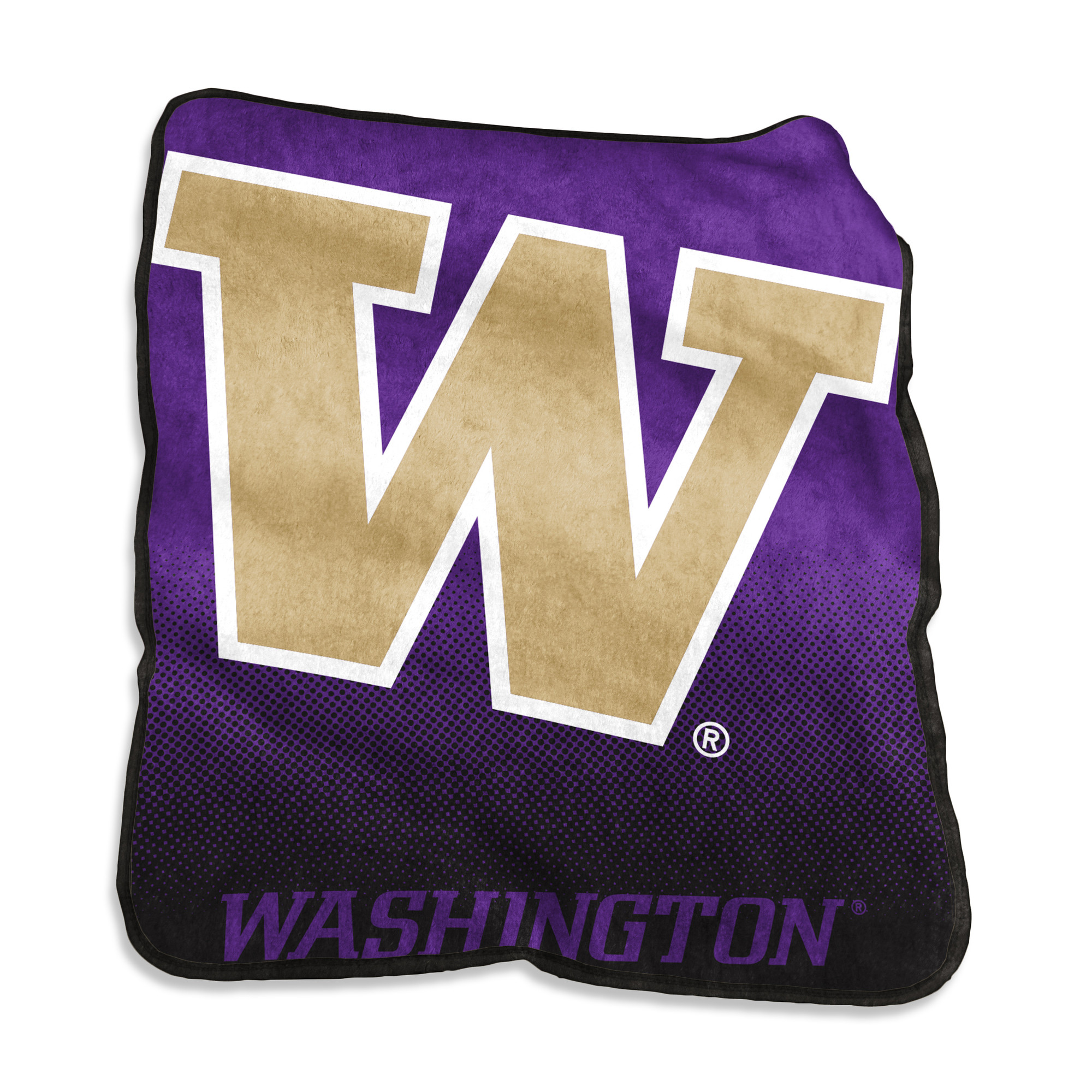 Washington Huskies Raschel Throw Blanket