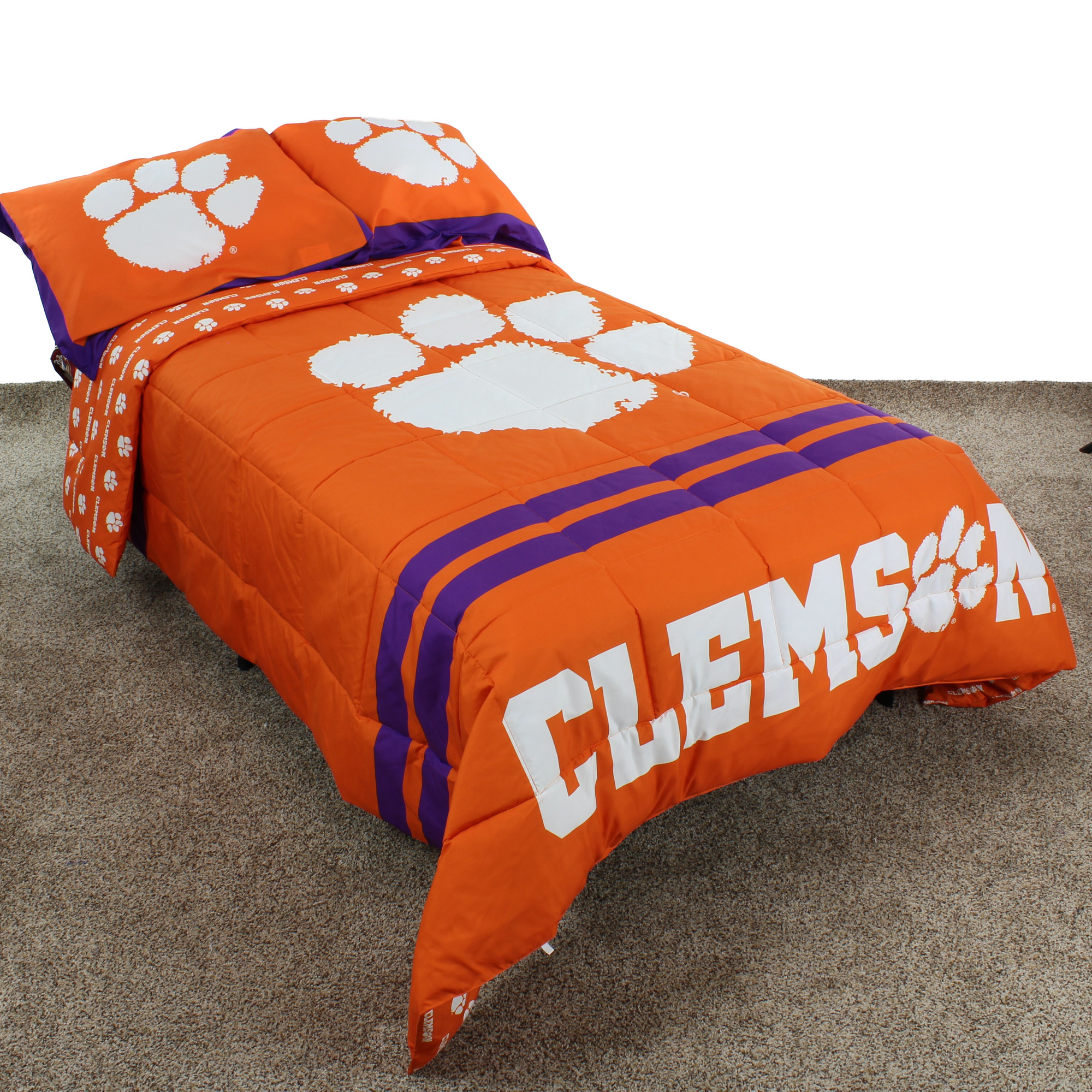 Clemson Tigers Reversible Comforter Set