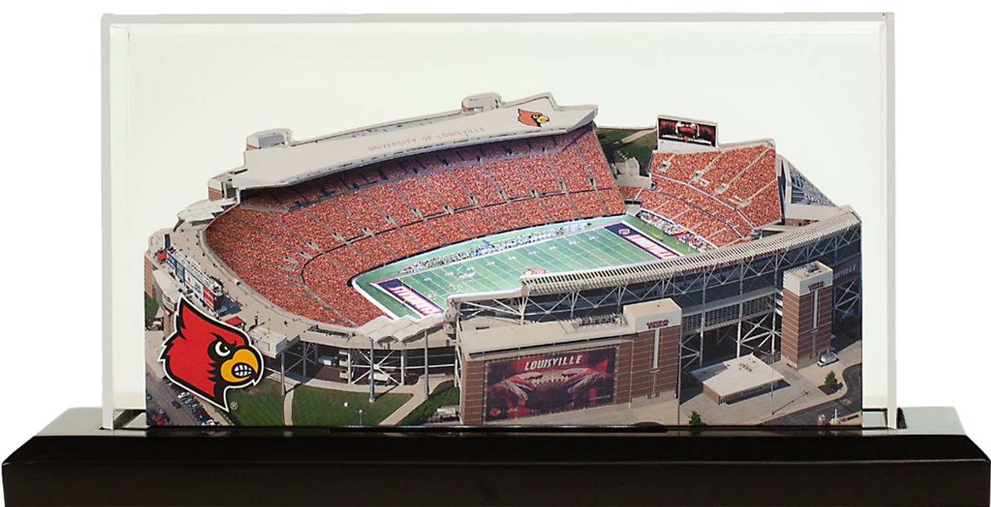 Louisville Cardinals Cardinal Stadium, 19 with display case